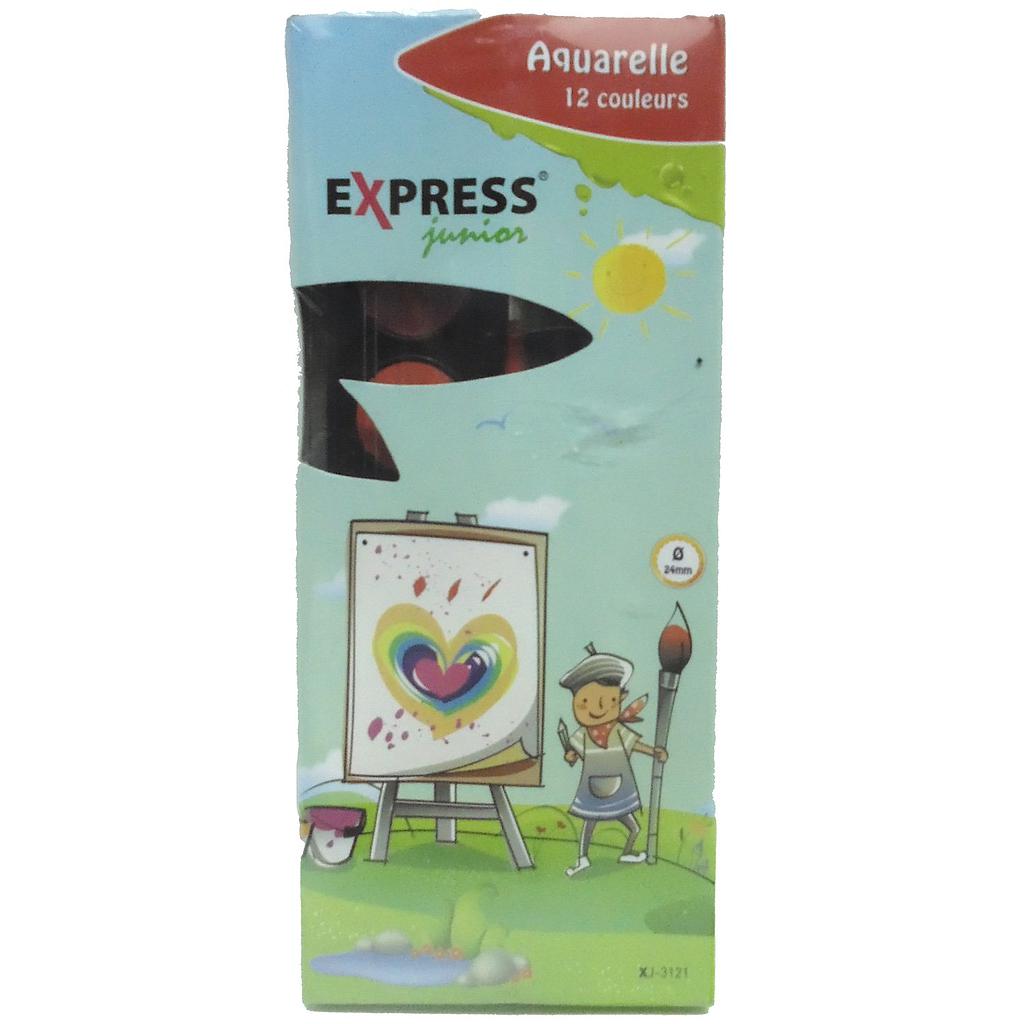 Peinture à l'aquarelle express junior  - 12 pastilles