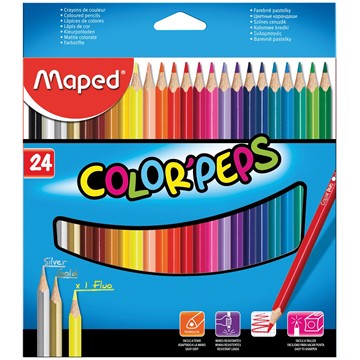 24 Crayons de Couleur Color'Peps