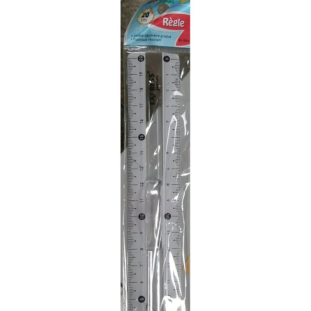 Règle 20cm - plastique