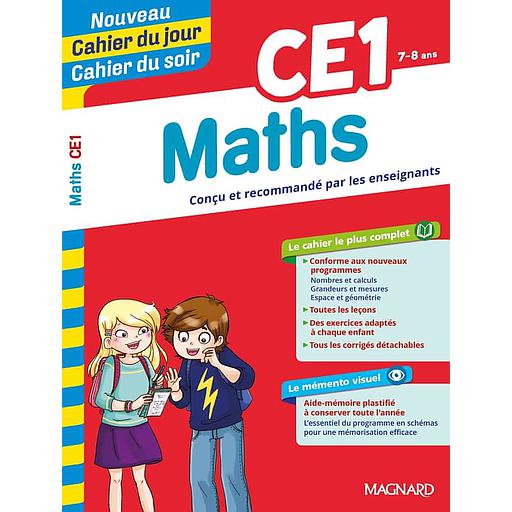 Cahier du jour/Cahier du soir Maths CE1 + mémento