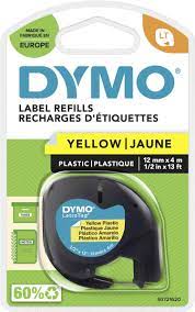 Etiquettes Adhésifs Dymo Letratag Jaune