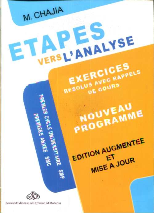 Etapes vers l'analyse PREMIER ANNEE