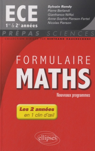 Formulaire Maths ECE 1re et 2e