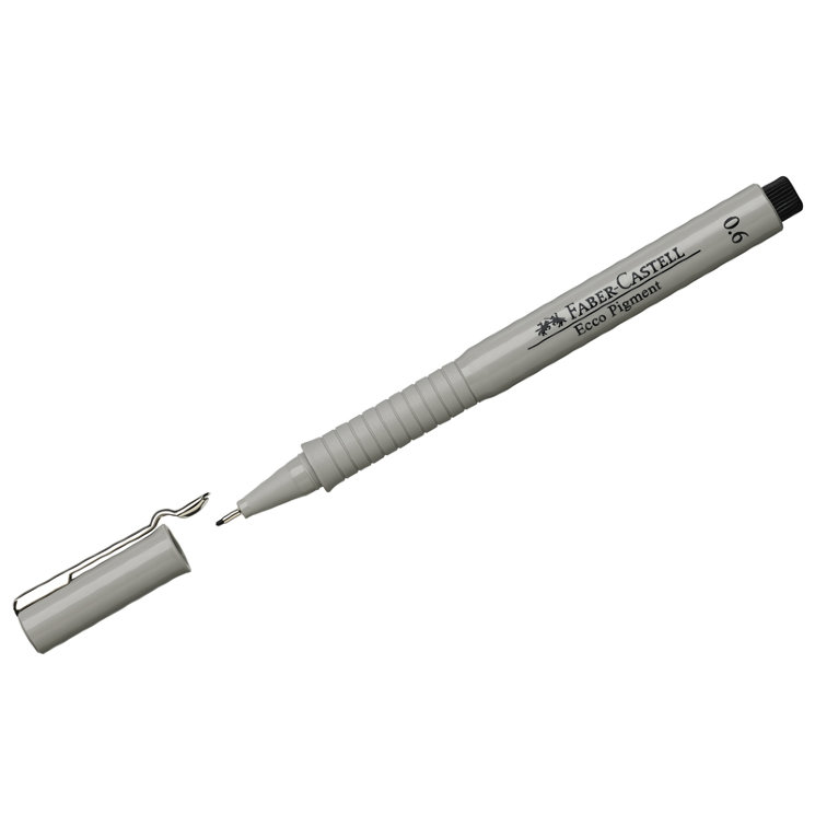 FEUTRE ECCO PIGMENT FINE LINER NOIR 0,6 Faber Castell