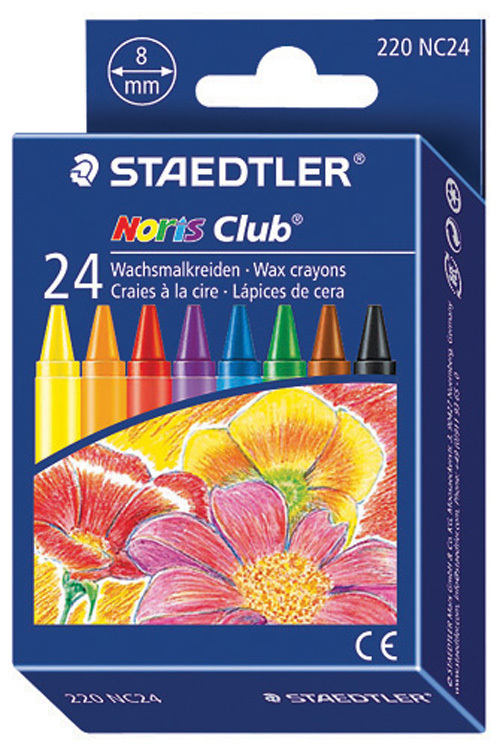 24 Crayons de cire - Noris Club