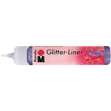 Glitter Liner Marabu  25ml - rose
