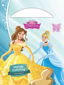 Handy Coloring with stickers - Disney Princess