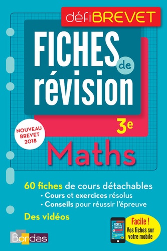 Maths 3e  - Fiches de révision