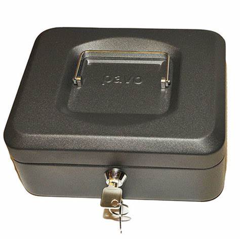 Caisse à monnaie 8 pousse Noir