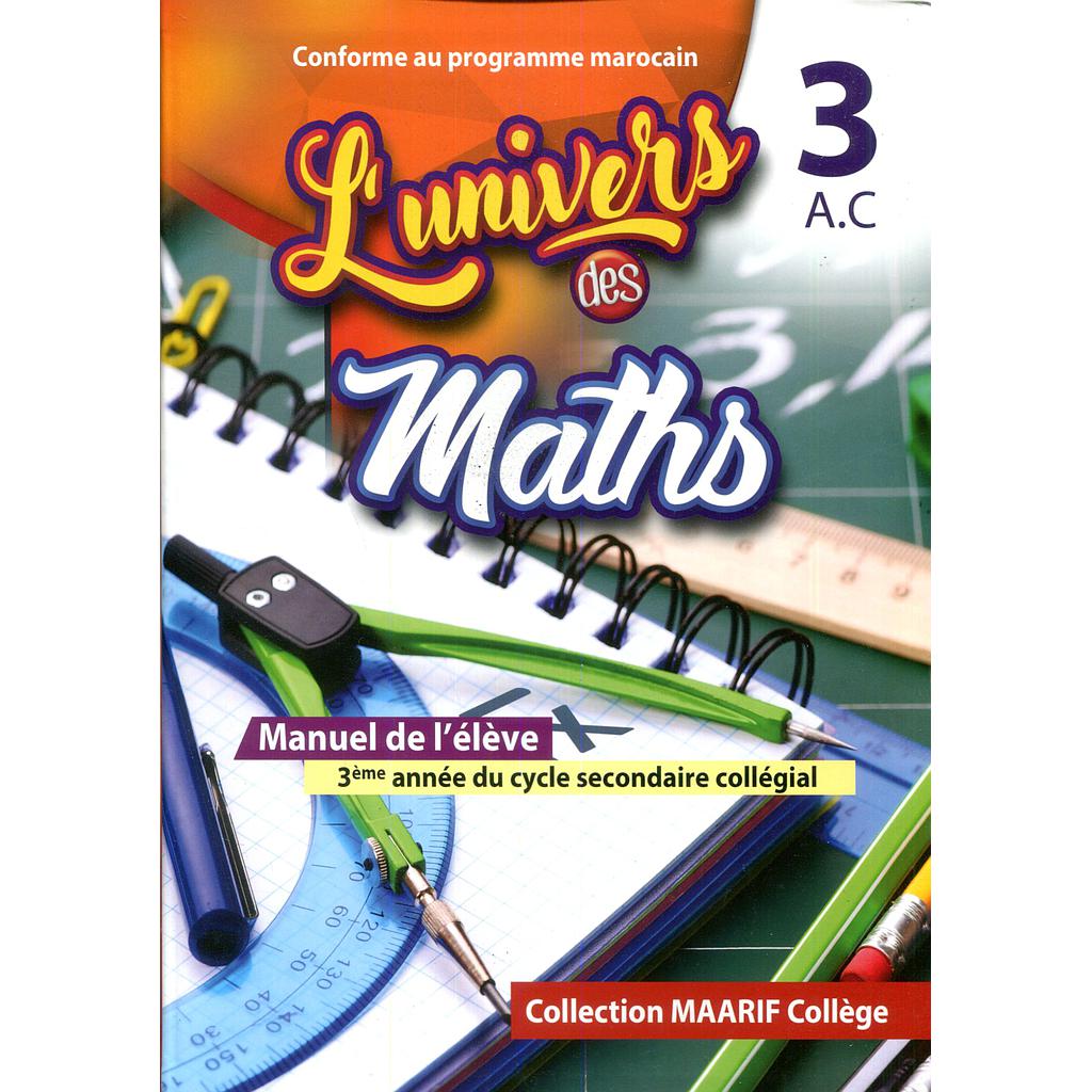 L'univers Des Maths 3 AC Manuel