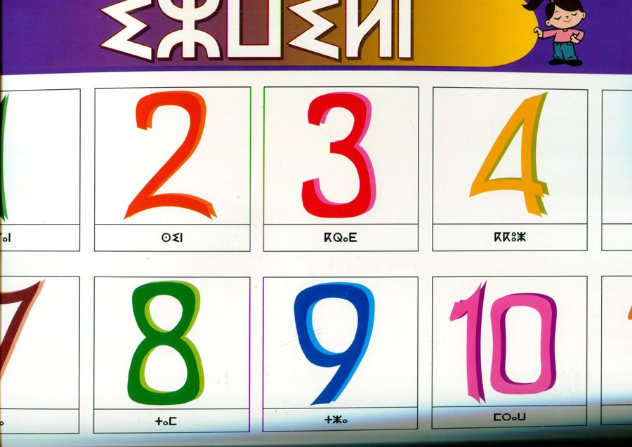 صويرات الأرقام بالأمازيغية