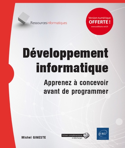 Développement informatique  - Apprenez à concevoir avant de programme