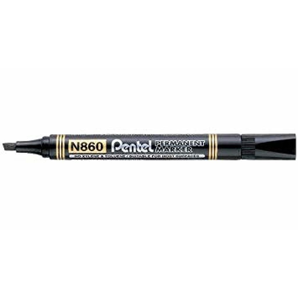 Marqueur Permanent Pentel Noir Pointe Biseauté