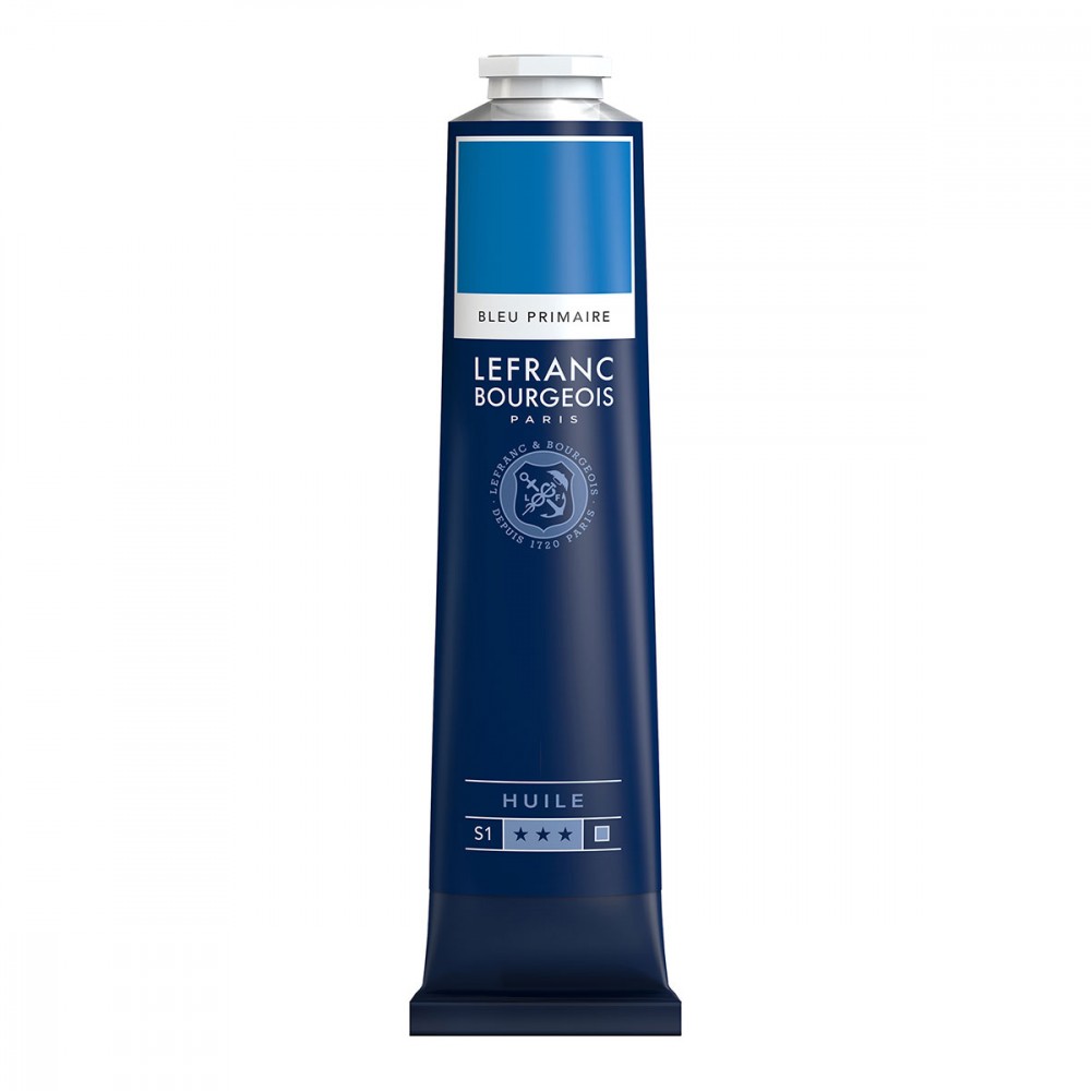 Peinture à l'huile Lefranc &amp; Bourgeois Fine  - 150ml - Bleu primaire - Unité