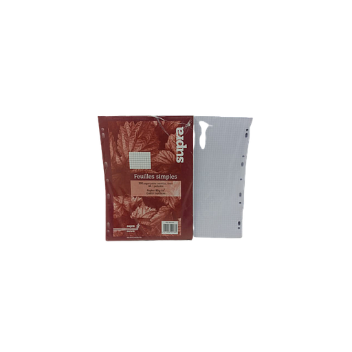 Copies Simples Blanches 21 x 29,7 - 5x5 - 200P 80G
