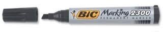 Marqueur permanent Bic Marking 2300  - Noir - Pointe biseau