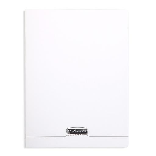 Cahier simple Calligraphe 8000 polypro  - 24*32 - Piqué - 96p - 90g - Uni