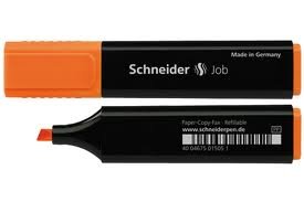 Surligneur fluorescent Schneider Job 150  - Orange - Unité