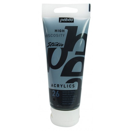 Peinture acrylique Studio 100ml  Noir de Mars
