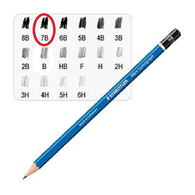 Crayon MARS 7B 100-7B Lumograph 100