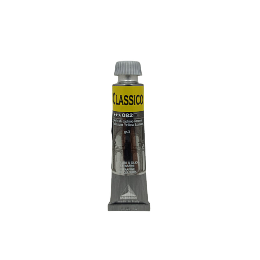 Peinture à l'huile Classico 20ml Jaune Cadmium Citron