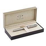 Stylo Roller Parker Sonnet, acier inoxydable avec finition chromée