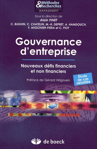 Gouvernance d'entreprise  - Nouveaux défis financiers et non financiers