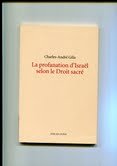 La profanation d'Israel selon le droit sacré