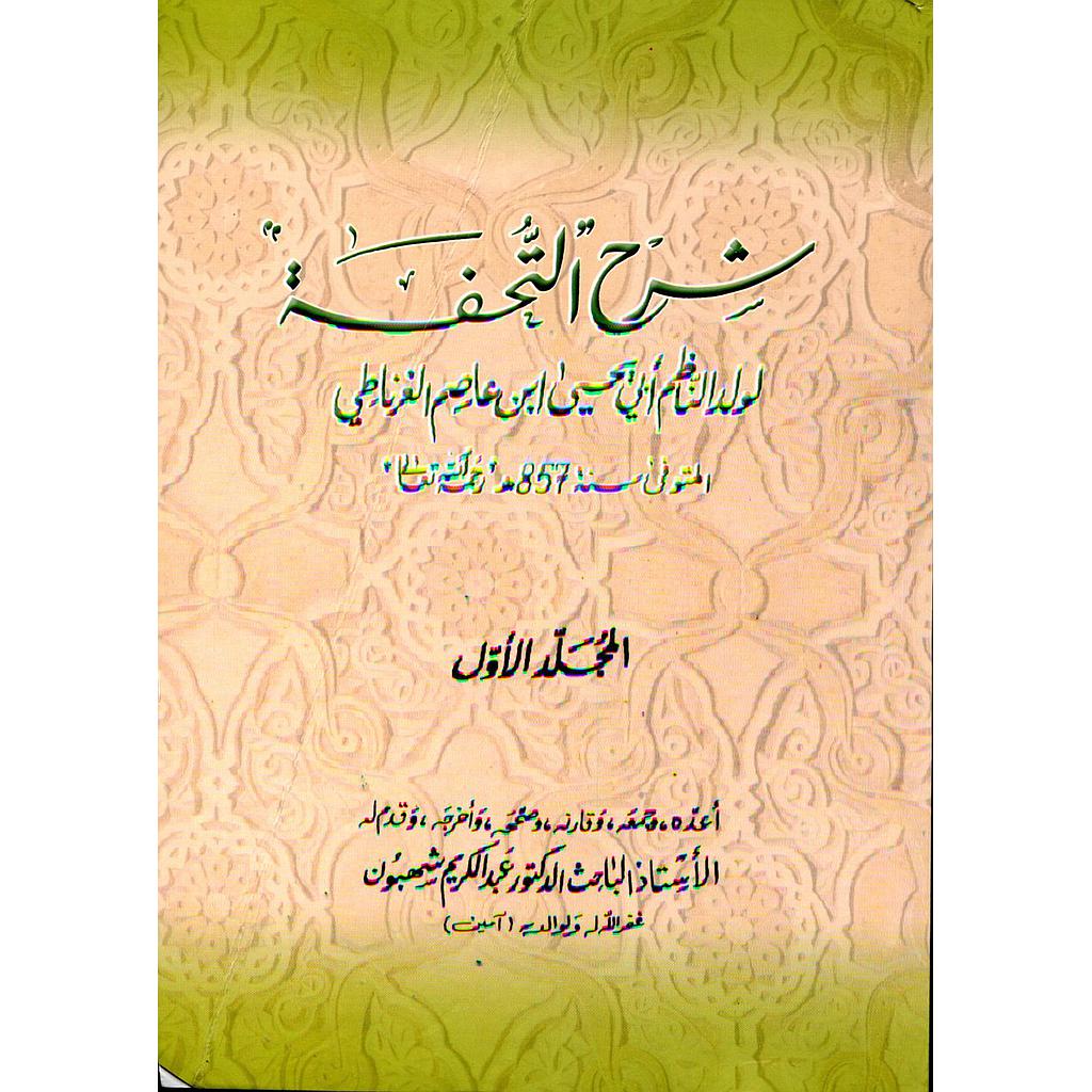 شرح التحفة لولد الناظم أبي يحيى ابن عاصم الغرناطي 2/1