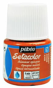 Peinture pour tissus Pébéo Setacolor  - Brique moiré