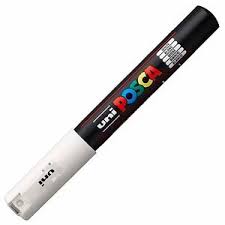 Marqueur Posca Pointe Extra fine Blanc