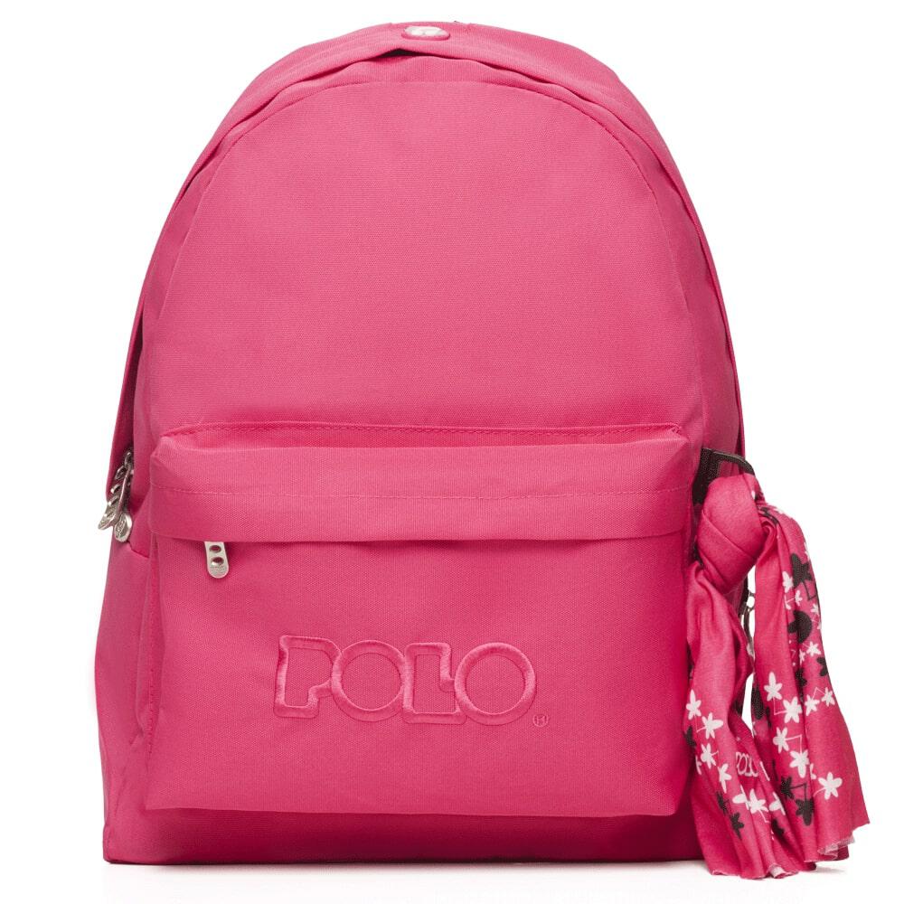 Sac à dos Polo +Scarf Rose