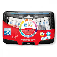 Peinture Gouache Lefranc &amp; Bourgeois  - 10 tubes par paquet