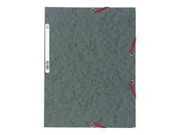 Chemise à Rabats Cartonnée Gris Exacompta