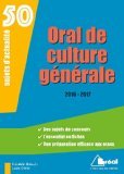 Oral de culture générale