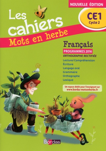 Mots en herbe CE1 - Cahiers d'exercices 2016