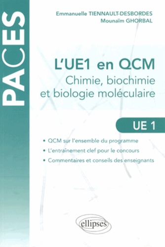 L'UE1 en QCM - Chimie, biochimie, biologie moléculaire