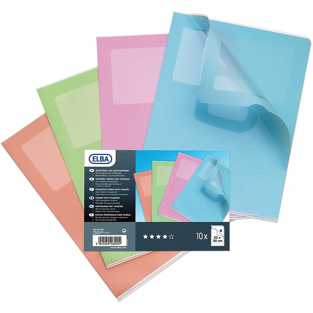 Chemise coin ouverte transparente - unité