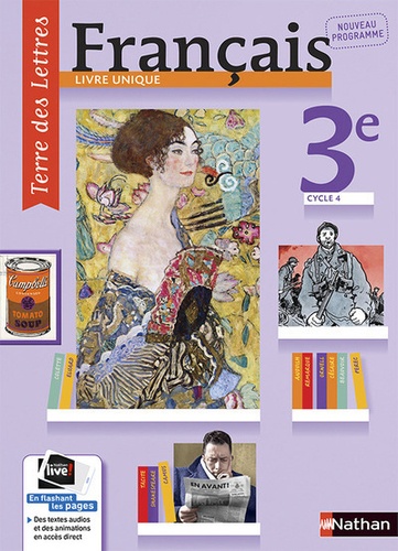 Terre des Lettres Français 3e - Manuel ( Edition 2018-Nouveau Brevet )