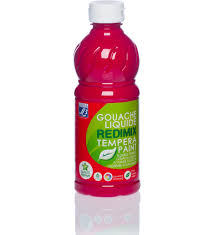 Peinture Gouache Lefranc &amp; Bourgeois  - Rouge - 500ml