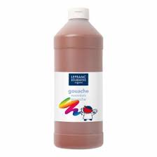 Peinture Gouache Lefranc &amp; Bourgeois  - Marron - 1L