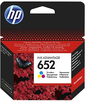 Cartouche pour Imprimante HP Origine 652 Couleur