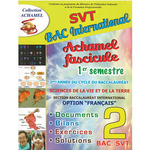 Achamel fascicule SVT 2 bac options Svt  biof 1 semestre
