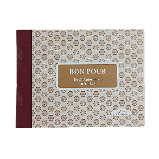 Carnet Bon Pour Dupli Autocopiant Réf 1525