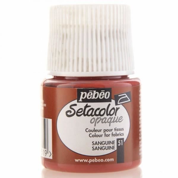Peinture pour Tissu Setacolor 45ml Sanguine