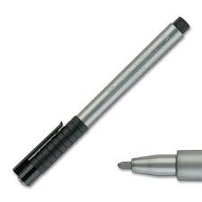 Stylo Feutre pitt artist pen argent 1.5