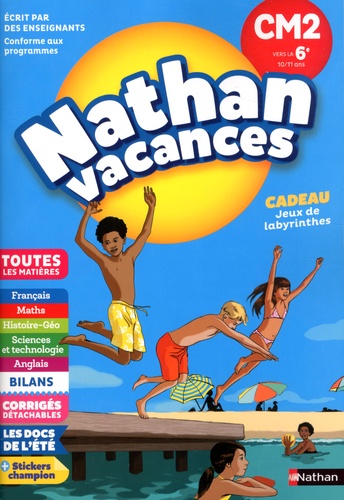 Nathan vacances - du CM2 vers la 6e 10/11 ans