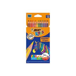 Crayons de couleurs Evolution Stripes Kids x12 - BIC