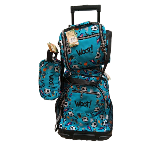 Cartable scolaire à roulette WOOT! 3 Pièces