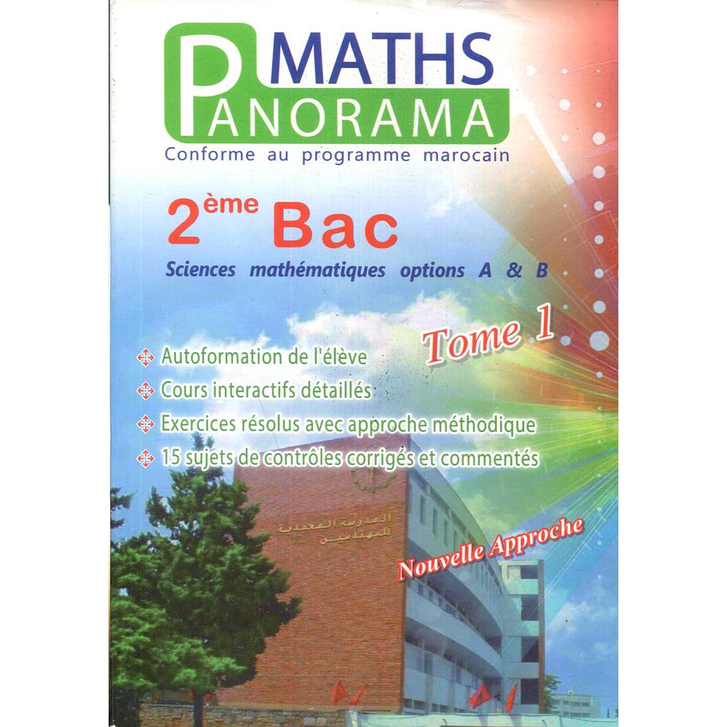Panorama maths 2ème bac sciences maths option A&amp;B tome 1 Exercices